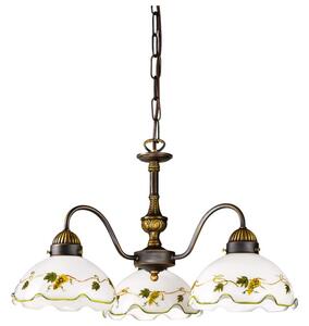 Kolarz 731.83.110 - Lustr na řetězu NONNA 3xE27/75W/230V víno