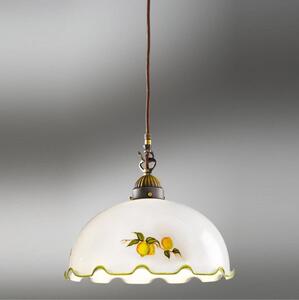 Kolarz 731.30.116 - Lustr na lanku NONNA 1xE27/75W/230V pr. 20 cm citrony