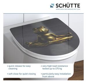 Schütte Záchodové prkénko se zpomalovacím mechanismem (relaxující žába) (100253145003)