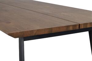Hnědý dubový jídelní stůl Rowico Gary, 210 cm