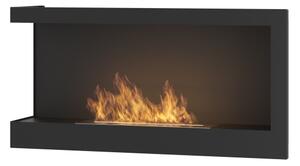 InFire - Rohový BIO krb 45x90 cm 3kW černá