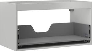 Mexen Box-A, závěsná skříňka 90 cm, 1 zásuvka, šedá matná, 91AX0-0900-470-1-62