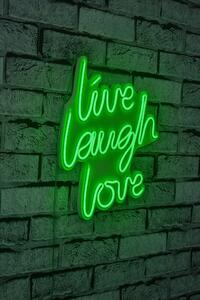 ASIR Dekorativní LED osvětlení LIVE LAUGH LOVE zelená