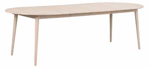 Prodlužovací nástavec k bělenému oválnému jídelnímu stolu Ennis, 40x105 cm