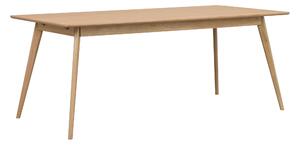 Přírodní dubový rozkládací jídelní stůl Rowico Muya, 190-280 cm