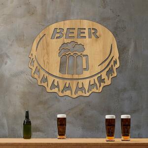 DUBLEZ | Dřevěný dárek pro milovníka piva - Pivní víčko