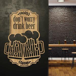 DUBLEZ | Vtipný dárek pro pivaře - Dřevěná tabulka