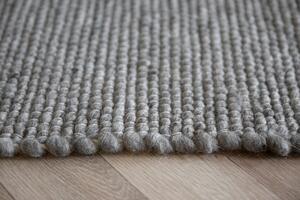 Šedý ručně vázaný koberec Rowico Zell, 250 cm