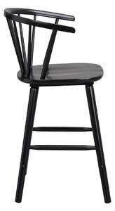 Černá kaučuková barová židle Rowico Eltra