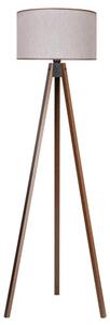 Duolla - Stojací lampa 1xE27/60W/230V pr. 44 cm béžová/wenge
