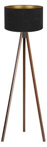 Brilagi - Stojací lampa VELVET 1xE27/60W/230V wenge/černá