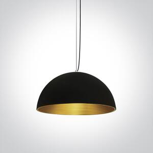 ONE-light Závěsné svítidlo DELA černé/mosaz, ø40cm, E27, 20W