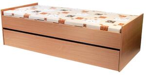 Rozkládací postel 90 cm Nichol (s rošty, bez matrací)