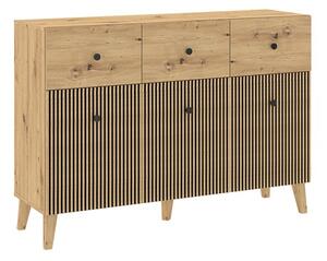 Komoda Laranga II, dub artisan / černá