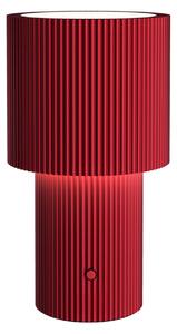 Stolní lampa Herstal, Iluma, stmívatelné, Červená, Obývací pokoj, Hliník, Moderní