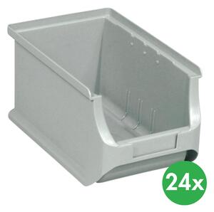 Plastové boxy PLUS 3, 150 x 235 x 125 mm, šedé, 24 ks