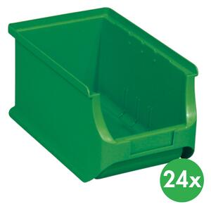 Plastové boxy PLUS 3, 150 x 235 x 125 mm, zelené, 24 ks