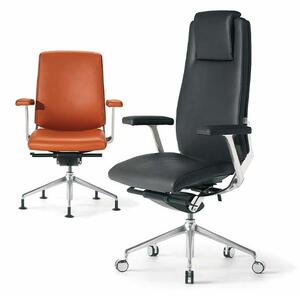SITIA - Pracovní židle BLACK OR WHITE s nízkým opěrákem