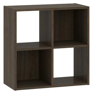 Regál Sinde 2x2, tmavý ořech