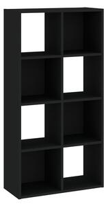 Regál Sinde 2x4, černá