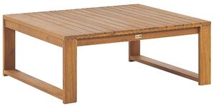 Zahradní konferenční stolek z akátového dřeva 90 x 75 cm světlé dřevo TIMOR II