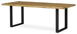 Jídelní stůl ADDY dub divoký/černá, šířka 210 cm