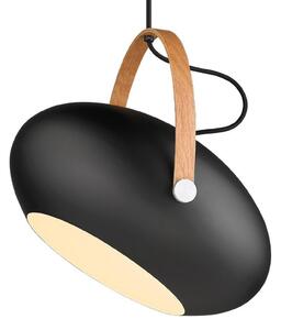 Závěsná svítidlo Halo Design, Černá, Jídelna, Sklo