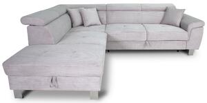 ROHOVÁ SEDAČKA, textil, světle šedá Xora - Sedací soupravy