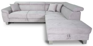 ROHOVÁ SEDAČKA, textil, světle šedá Xora - Sedací soupravy