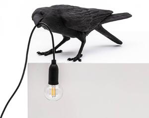 LED deko stolní lampa Bird Lamp, hrající, černá