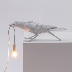 LED deko stolní lampa Bird Lamp, hrající, bílá