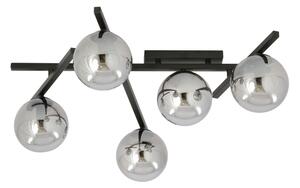 Stropní svítidlo SMART 5xE14/10W/230V černá/šedá