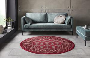 Nouristan - Hanse Home koberce Kruhový koberec Mirkan 104108 Red - 160x160 (průměr) kruh cm