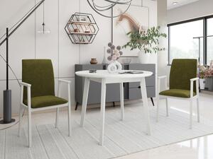 Rozkládací stůl se 2 židlemi - AL25, Barva dřeva: bílá, Potah: Hygge D91 Mirjan24 5903211292552