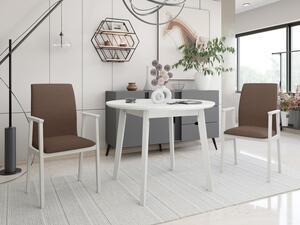 Rozkládací stůl se 2 židlemi - AL25, Barva dřeva: bílá, Potah: Soro 28 Mirjan24 5903211292514