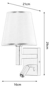 Brilagi - LED Nástěnná lampa DEYA 1xE14/40W/230V + LED/3W černá