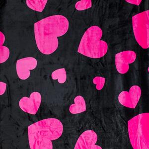Kvalitex Mikrolyšová deka s beránkem Srdce Polyester, 150x200 cm