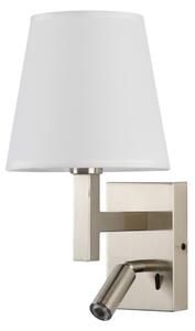 Brilagi - LED Nástěnná lampa DEYA 1xE14/40W/230V + LED/3W bílá/matný chrom