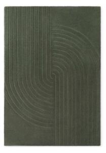 Tmavě zelený ručně tkaný vlněný koberec 160x230 cm Arcura – Vikosa