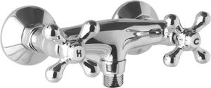 Mereo Sprchová nástěnná baterie, Retro Viktorie, 100 mm, bez příslušenství, chrom CBL601A03