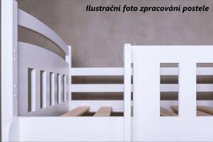 Dětská domečková postel se šuplíky LILIE - 200x90 cm - bílá