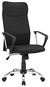 Songmics Ergonomická kancelářská židle, látková, černá