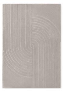 Světle šedý ručně tkaný vlněný koberec 120x180 cm Arcura – Vikosa