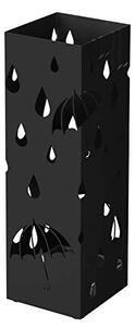 Songmics Stojan na deštníky, motiv kapky, černý, výška 49 cm