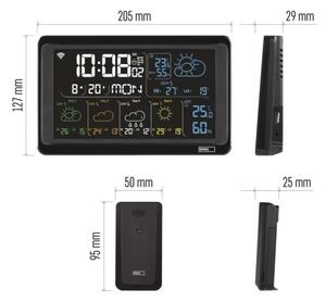 Meteostanice s LCD displejem GoSmart 230V/3xAAA Wi-Fi Tuya černá