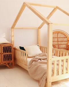 Domečková postel Housebed 90 x 200 cm - přírodní borovice