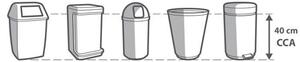 Zatahovací sáčky do odpadkových košů CLEAN KIT 40 l, 15 ks