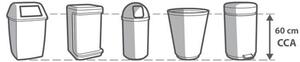 Zatahovací sáčky do odpadkových košů CLEAN KIT 60 l, 15 ks