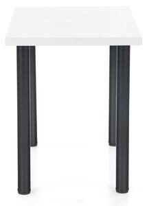 Jídelní stůl MUDIX 2 bílá/černá, 90x60 cm