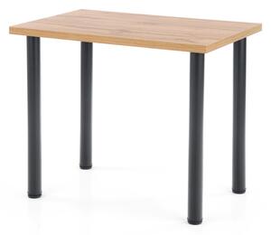 Jídelní stůl MUDIX 2 dub wotan/černá, 90x60 cm